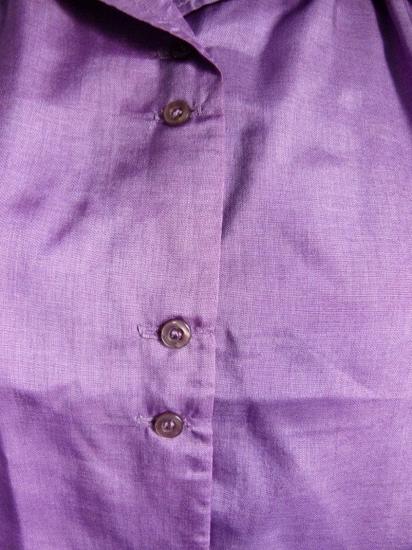 Vintage Bluse mit Puffärmeln, flieder lila, maßgeschneidert, Boho Goa Festival Hippie Elfen Sommer Landleben Lagenlook Cottagecore