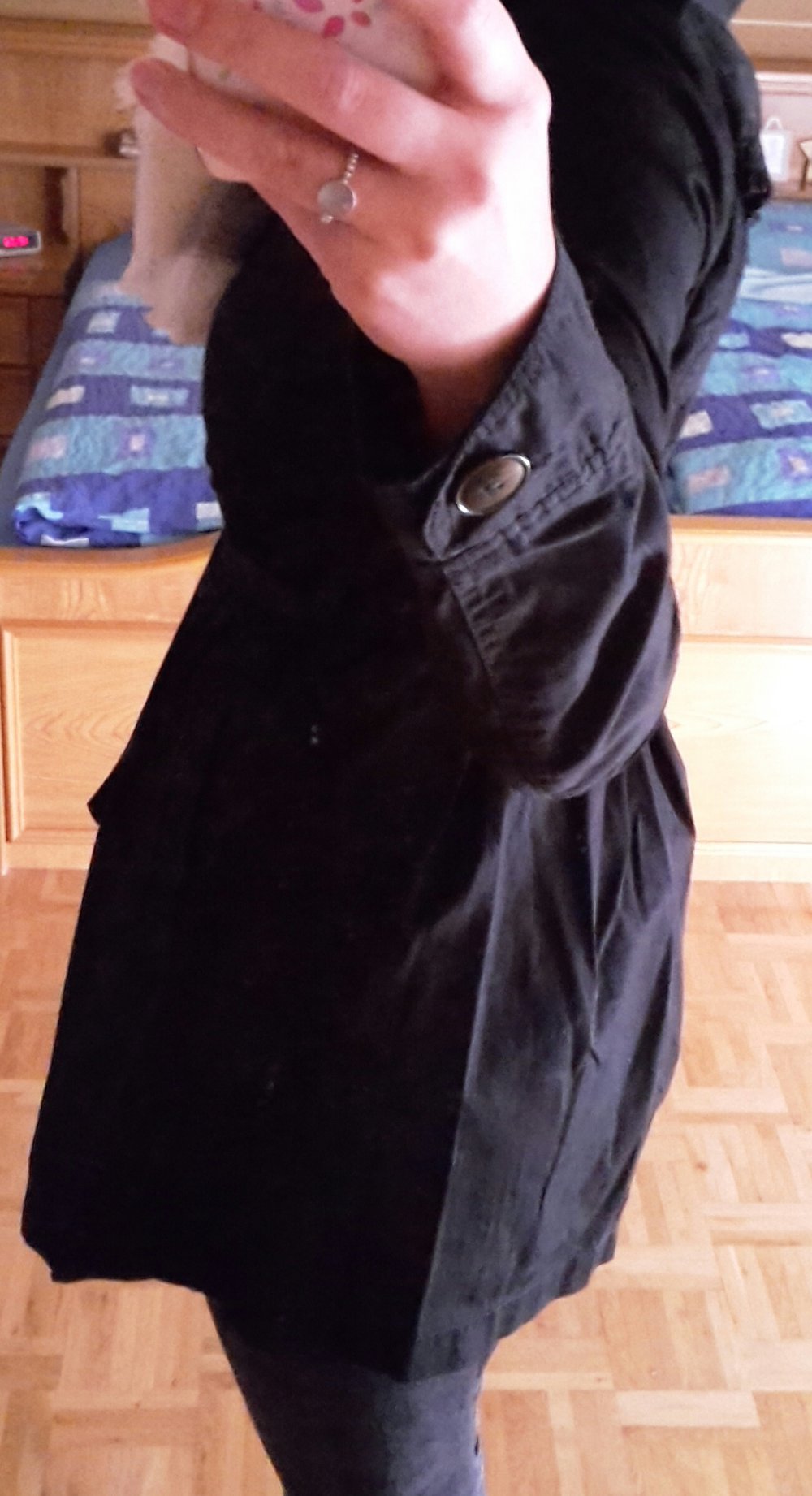 Trenchcoat in Schwarz