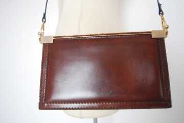 Vintage  Leder   Umhängetasche  Bag  Trendi