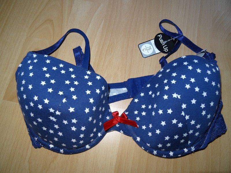 Puh Up BH 75 C - NEU - blau mit Sternchen - C&A