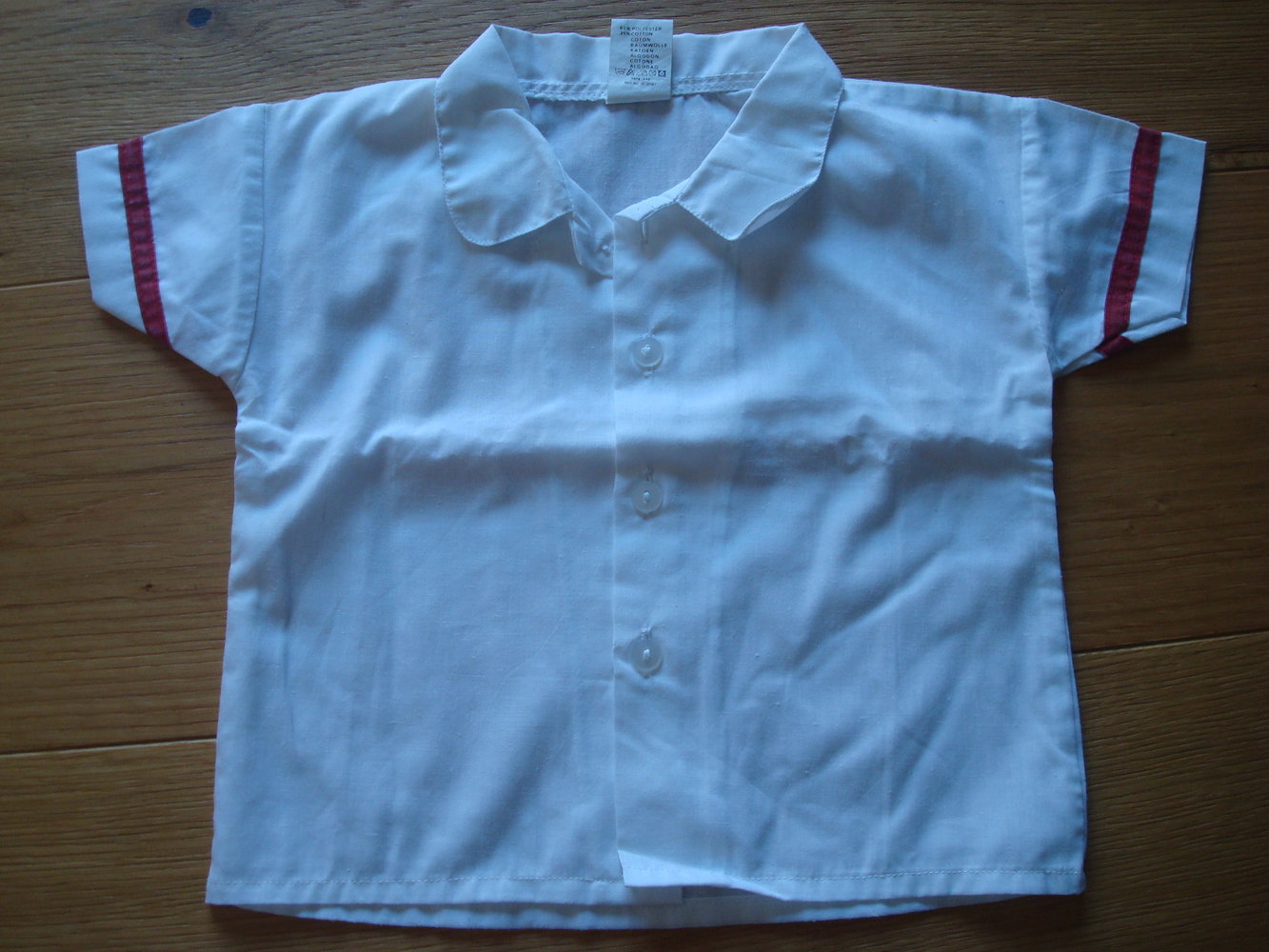 schicke Bluse Kurzarm Gr. 74