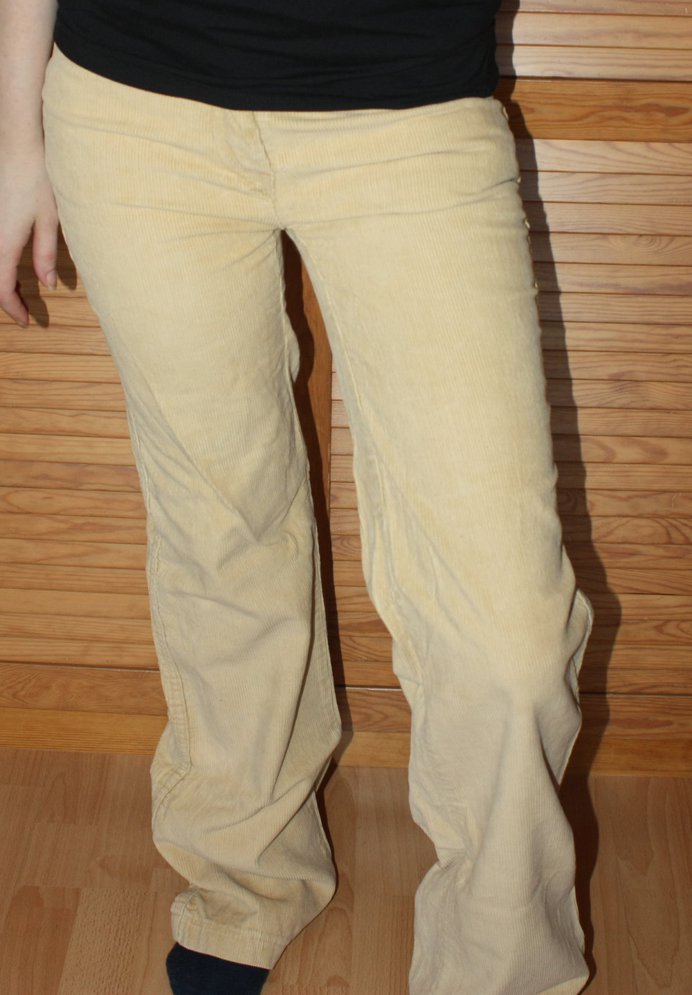 Cordhose, beige, Gr. 38 fällt kleiner aus, Gr. 36, Hippie Schlaghose