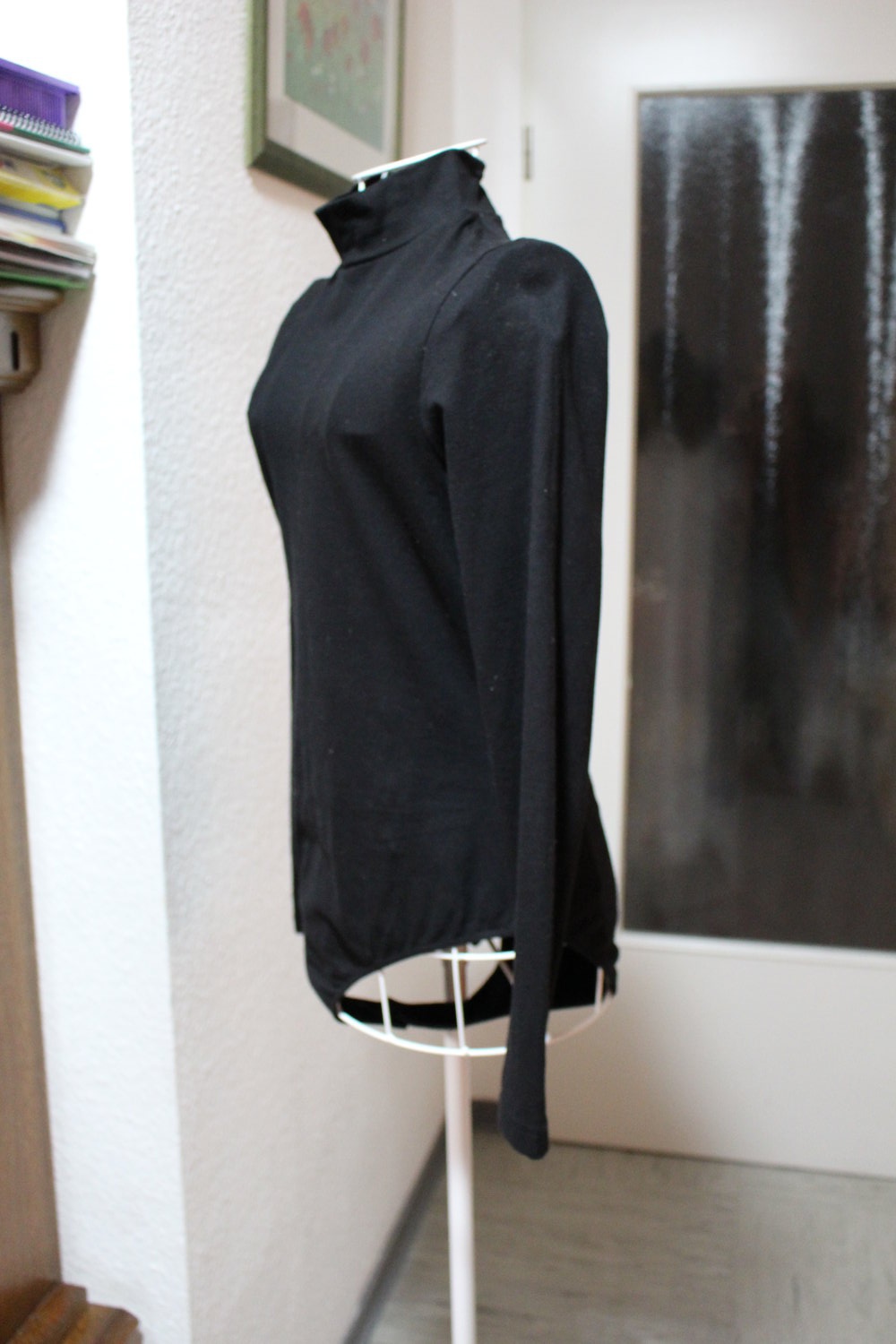 70. Body mit Stehkragen von Alba Moda, Gr. 38, schwarz