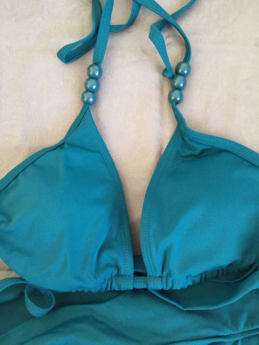 Schöner Bikini Tankini in 36 mit Rock Türkis Zweiteiler