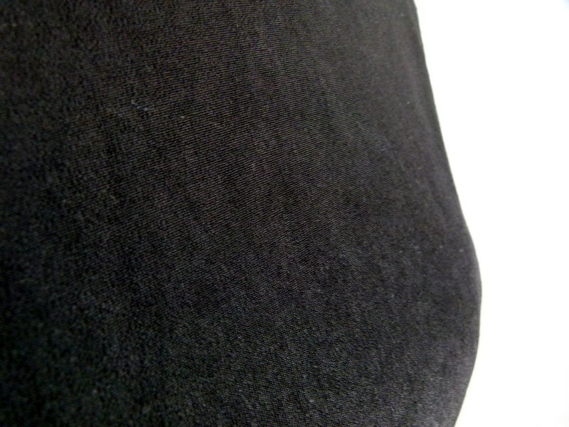 Rollkragen Pulli Oberteil, glänzend schwarz, Gothic Mori Boho Herbst