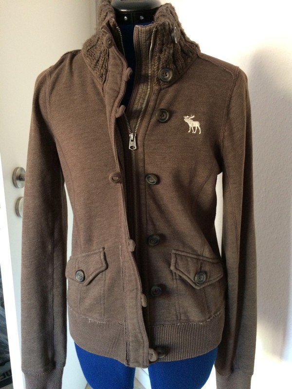 Brauner Abercrombie & Fitch Hoodie Gr. M