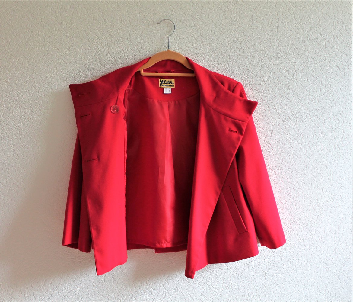 Rote Kurzjacke/Abendjacke