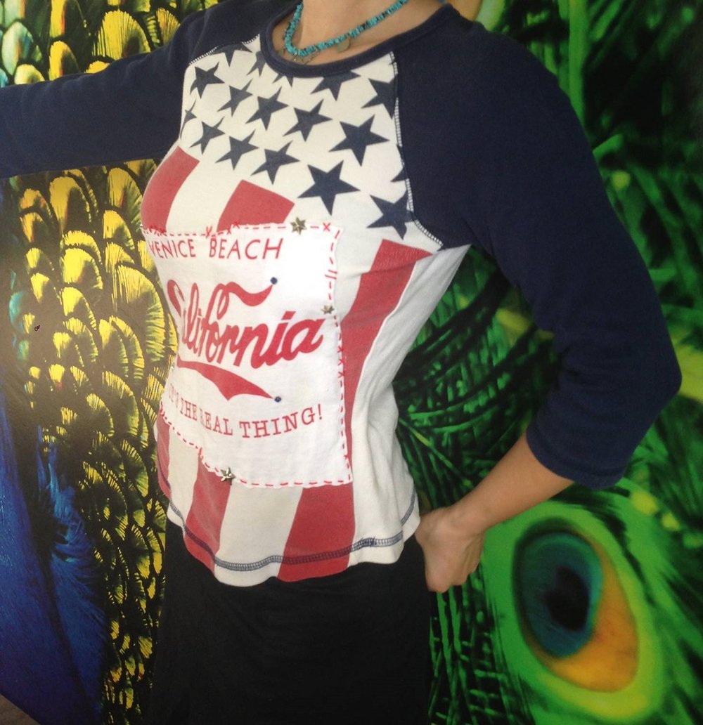 Venice Beach California Custom Designer-Longsleeve Shirt! USA Rock Style! Direkt aus USA