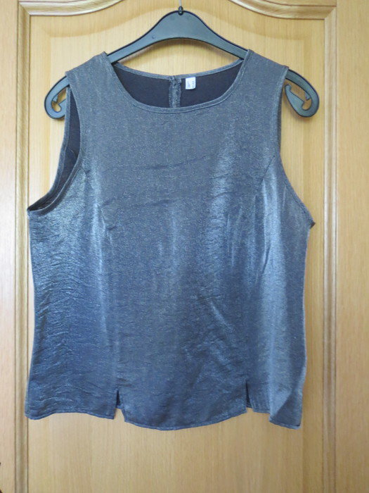 Top (schick), Gr.38/40, silber-grau