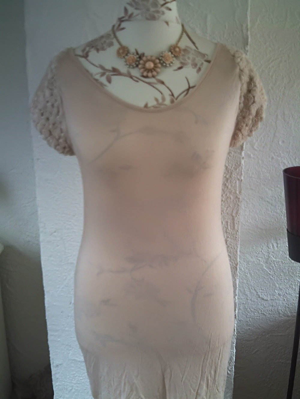 Nude Rosenärmel Kleid Rare London 42 neu
