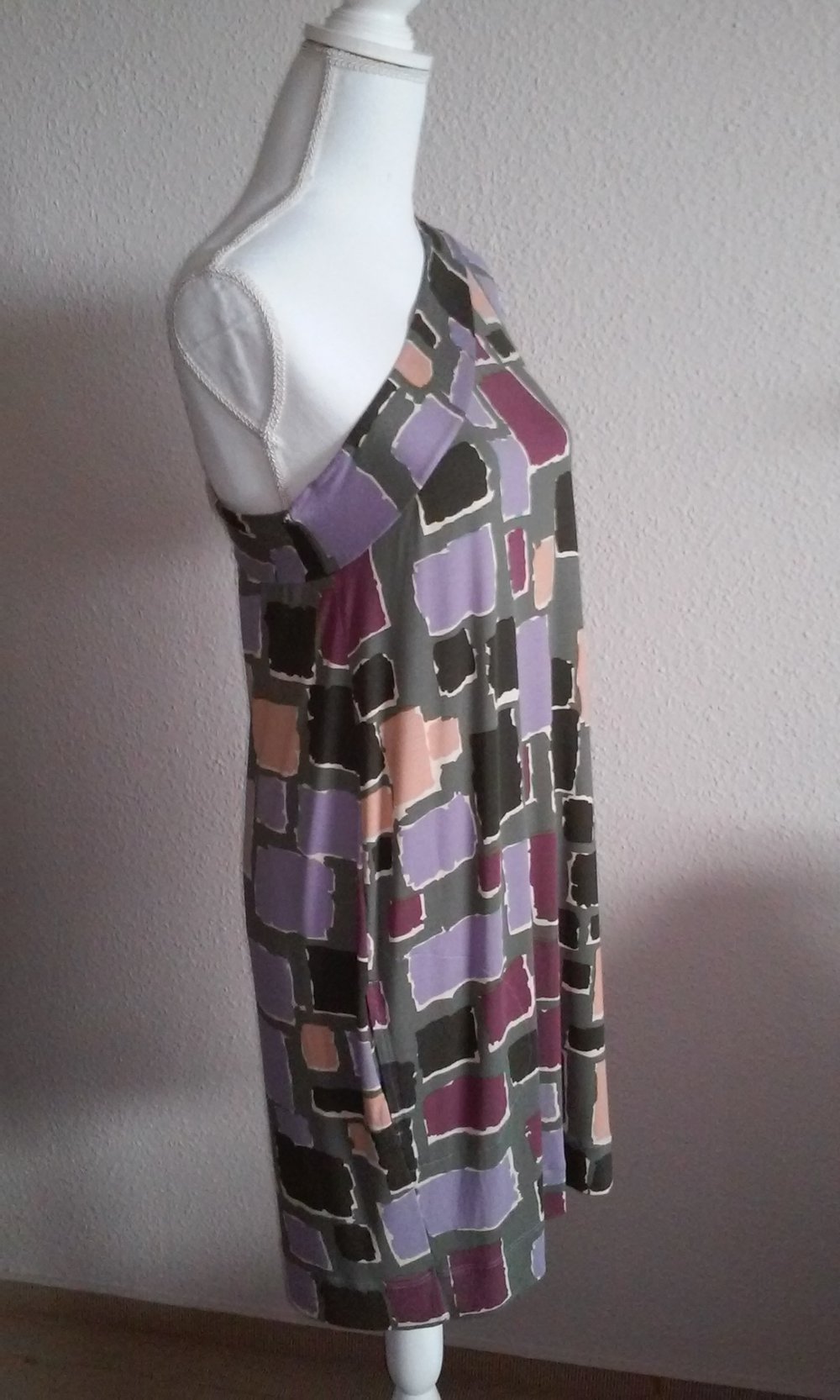Stile Benetton Kleid Sommerkleid Partykleid Tunika asymmetrisch/schulterfrei