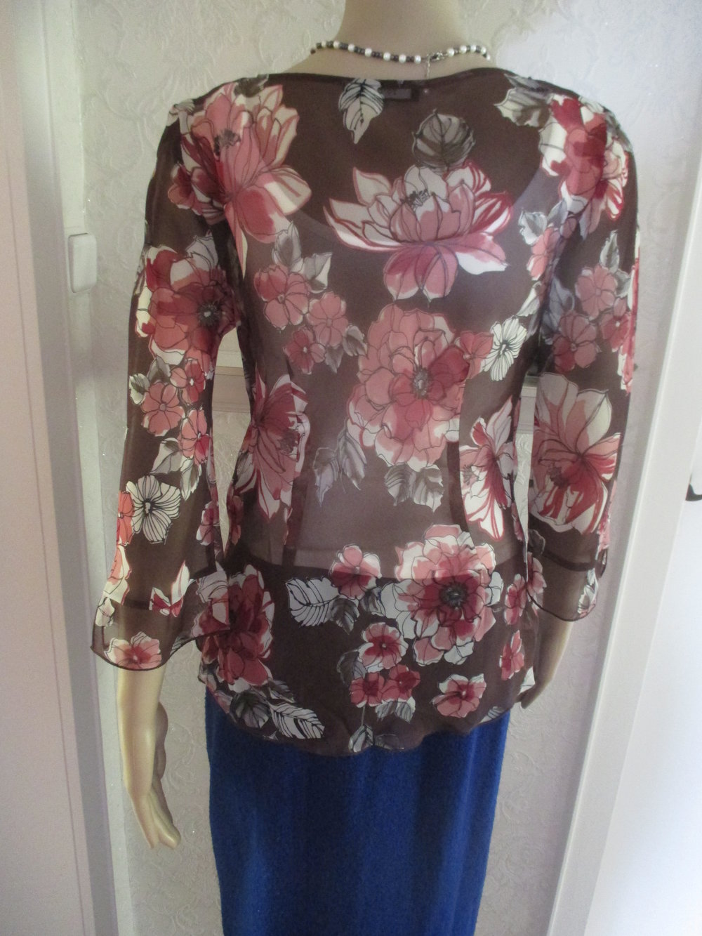NEU * Blumen * Blüten * Flower- Power * Seiden- Chiffon * TUNKIA * BLUSE 