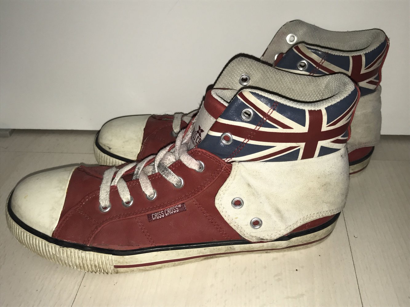 Criss Cross hoheschuhe mit England Style