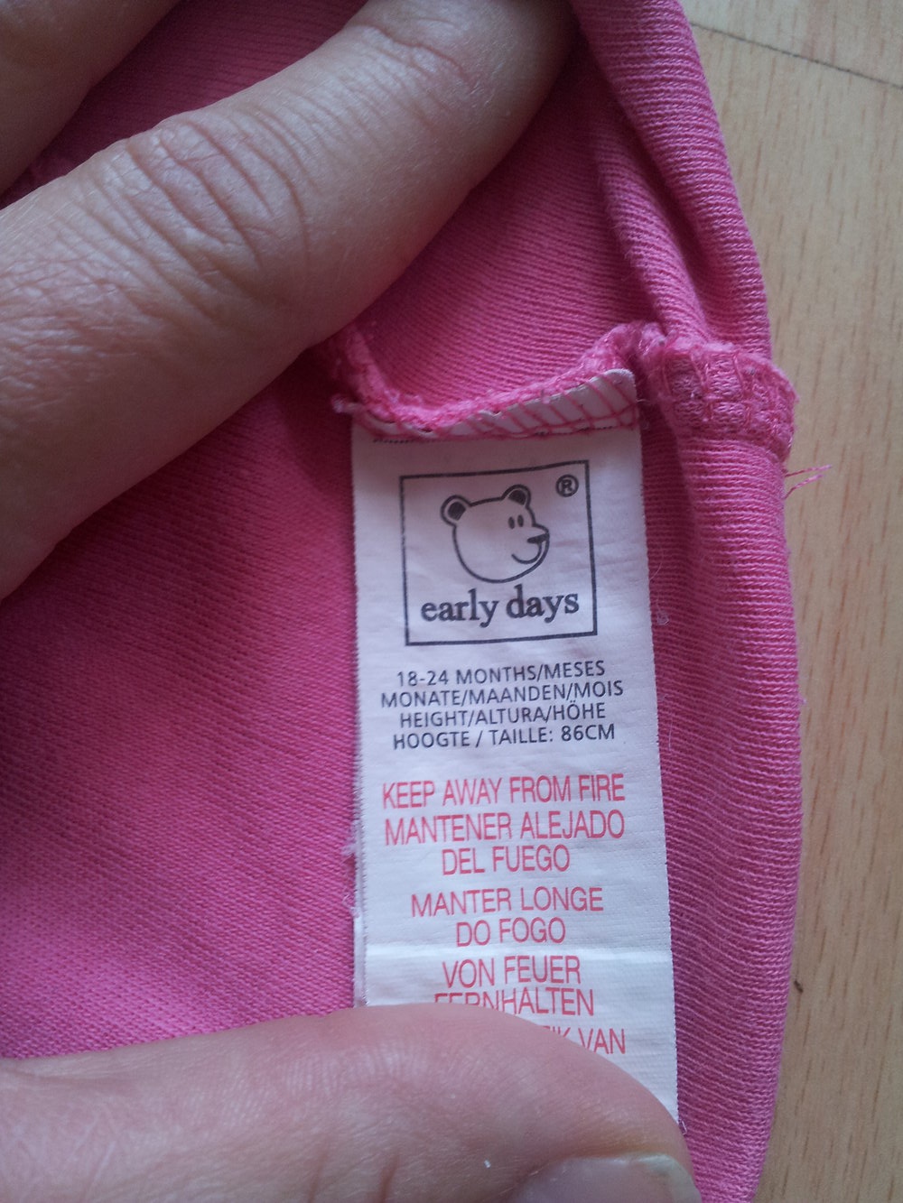 Pullover pink rosa Affe Gr. 86