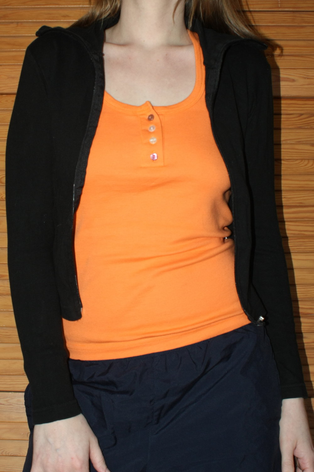 Schwarze Strickjacke Madonna, Gr. S