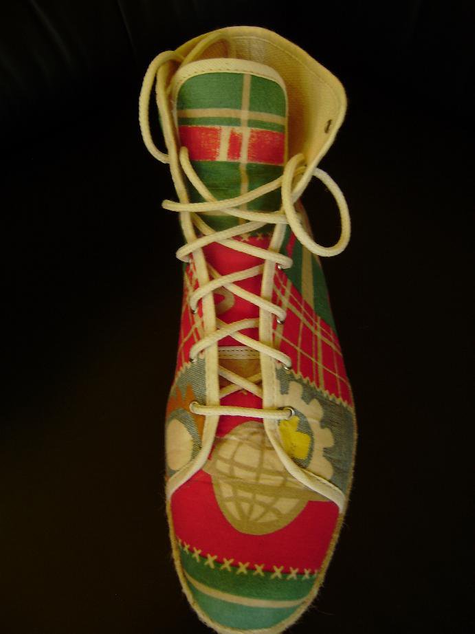 Freche bunte Espadrilles Sneaker knöchelhoch von Oilily Gr. 39 aus Italien