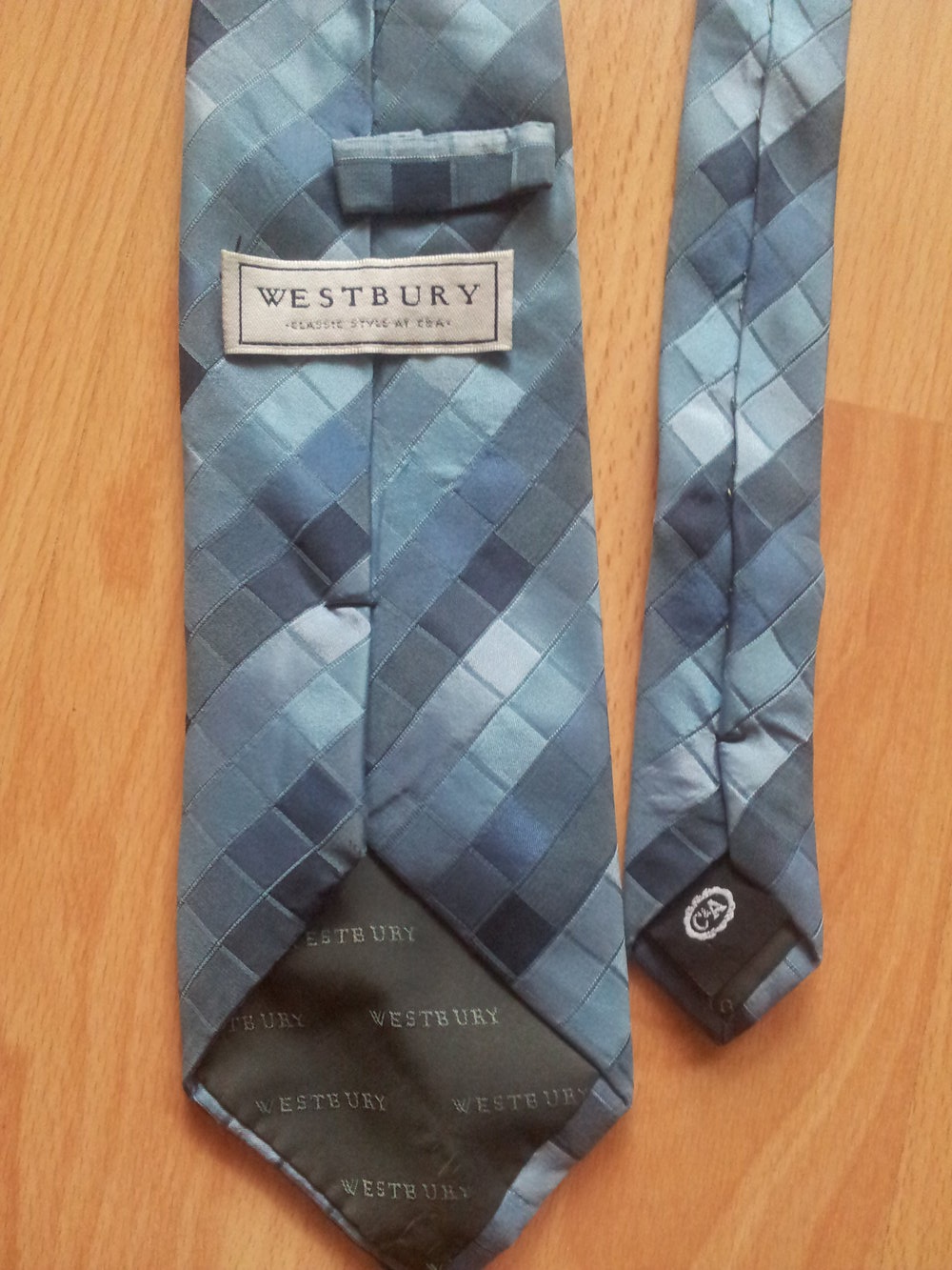 Kravatte blau kariert C&A Westbury