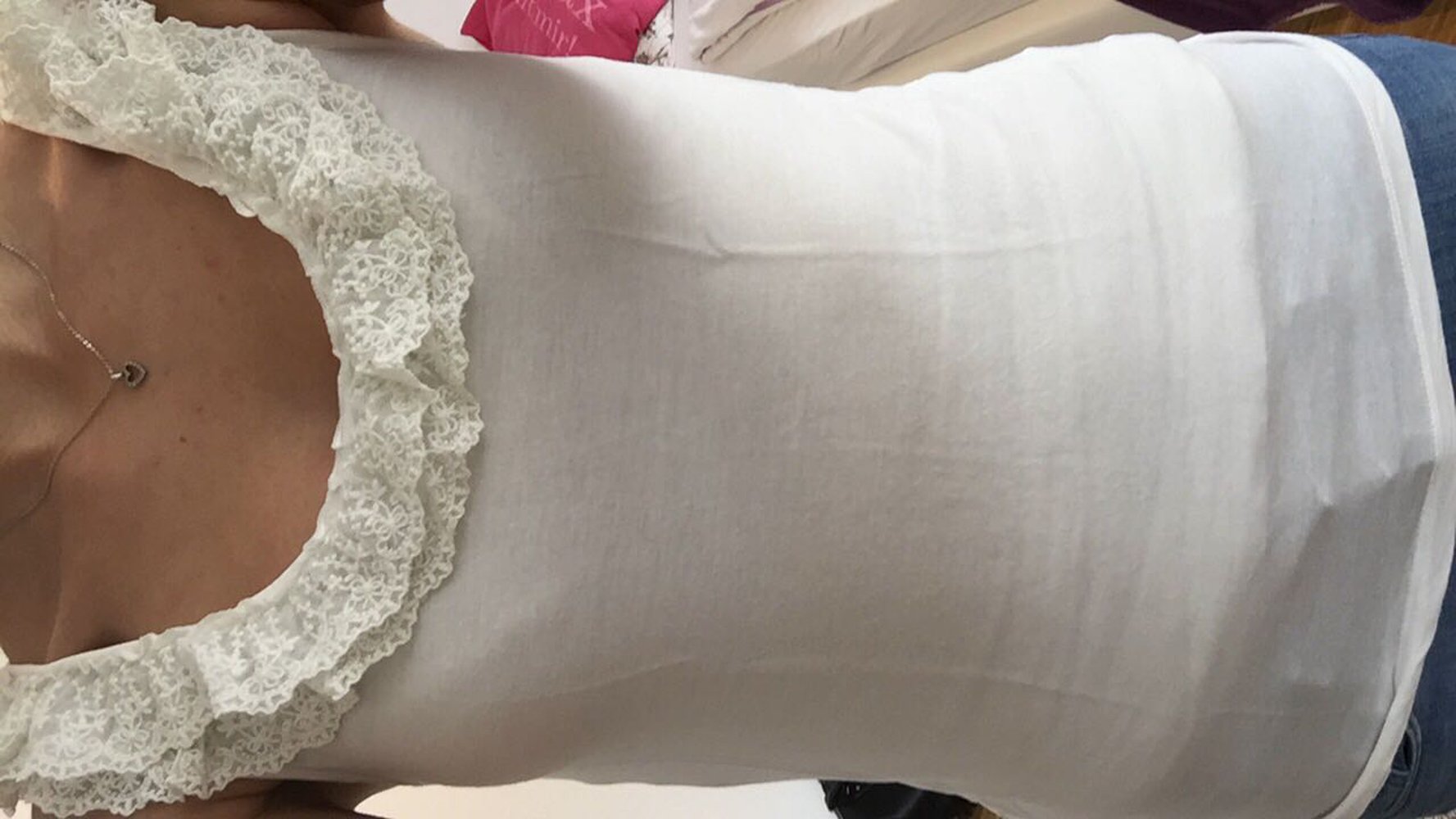 Weißes Top