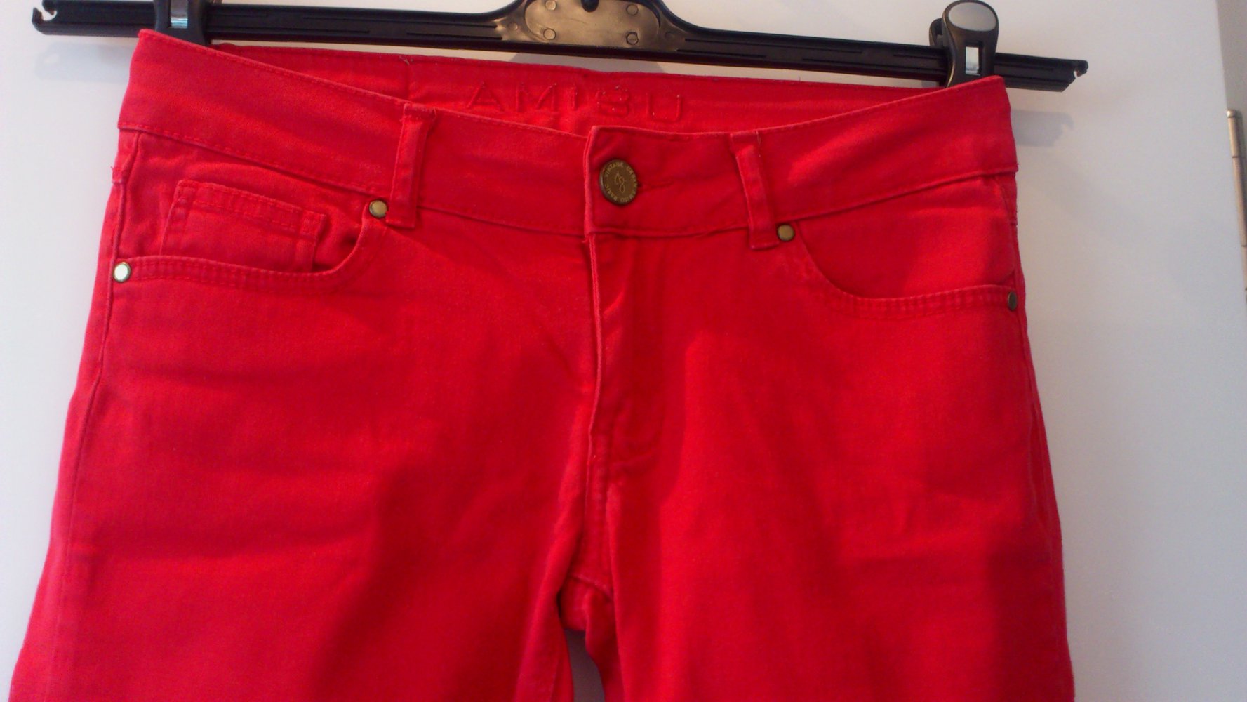 Rote Hose in Größe XS 34 von Amisu New Yorker Stoffhose