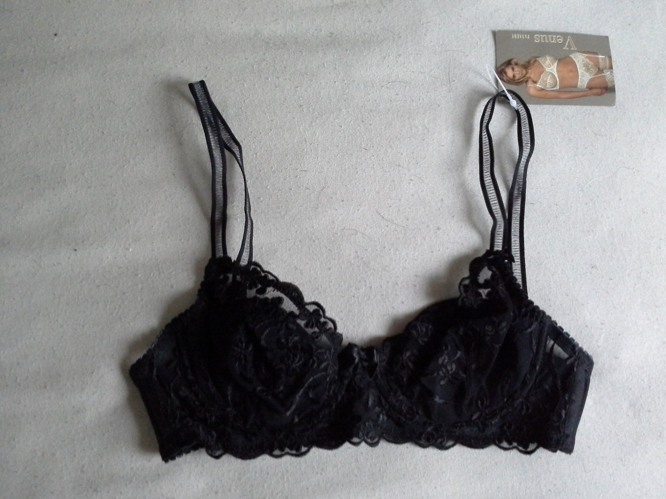 Panache Schwarzer Spitzen BH in 70B