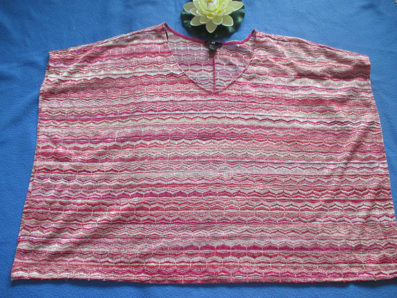 NEU * Gold- Giltzer * Lurex * Missioni- Style * TUNIKA * T- SHIRT 