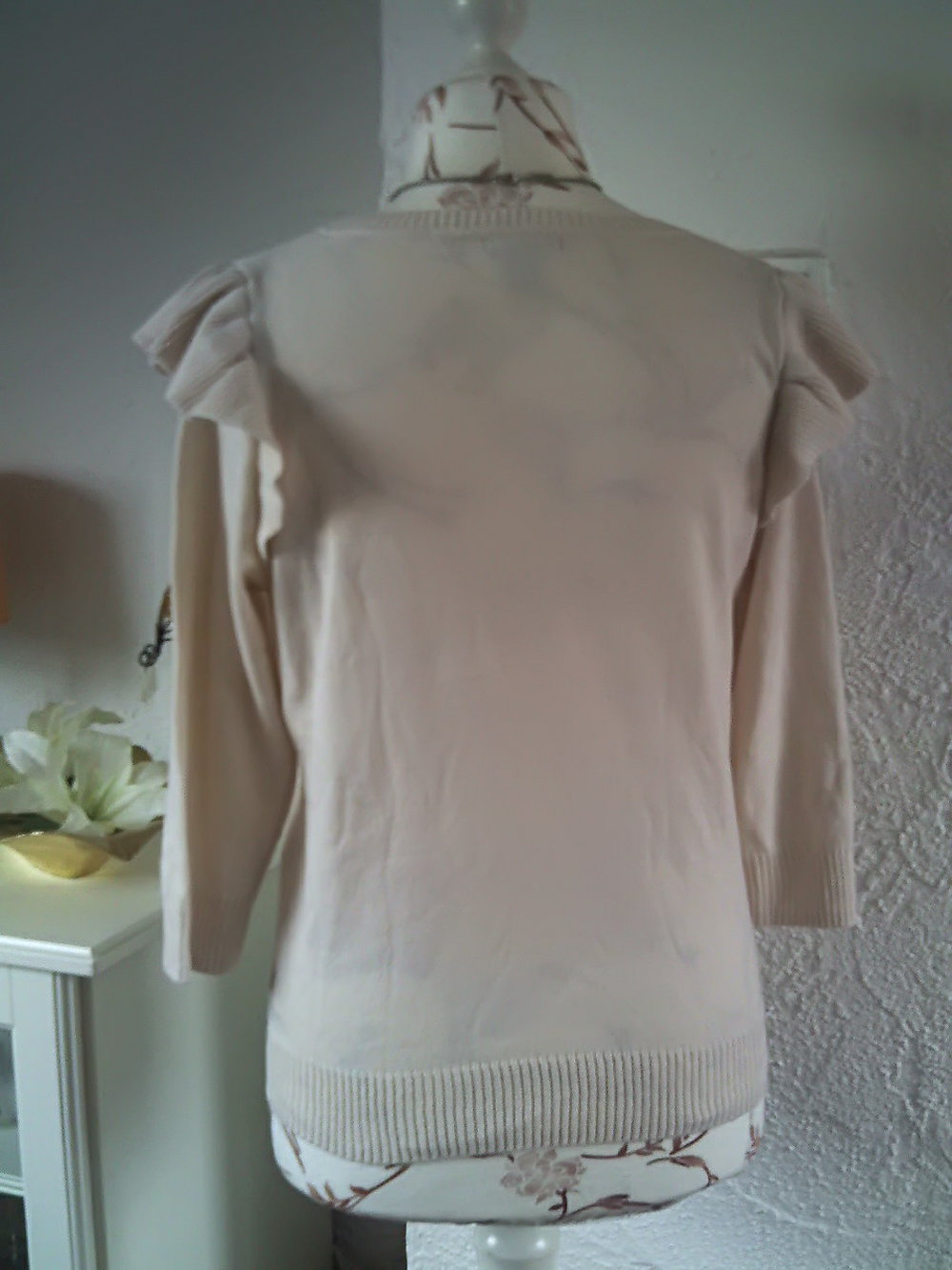Romantischer Feinstrickpullover Nude 40/42