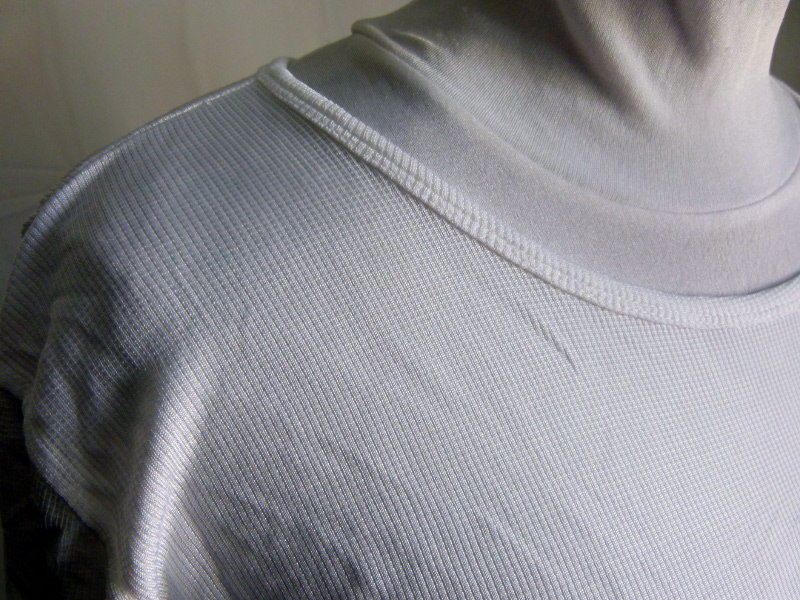 Stretch Shirt, weiß, gerippt, Boho Sommer Goa Festival