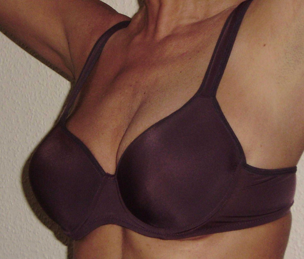 Wattierter Bügel-BH in mauve Größe 75C