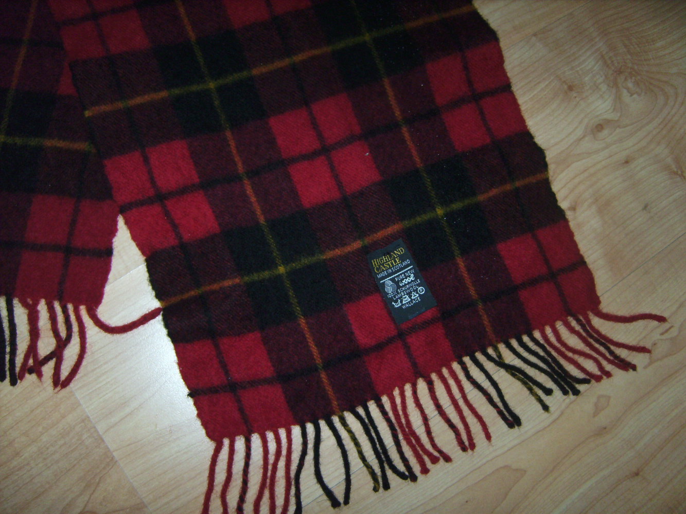 100 % Lambswool, Schurwolle Winterschal Karo Clans of ScotlandSchal, Highland Castle, 