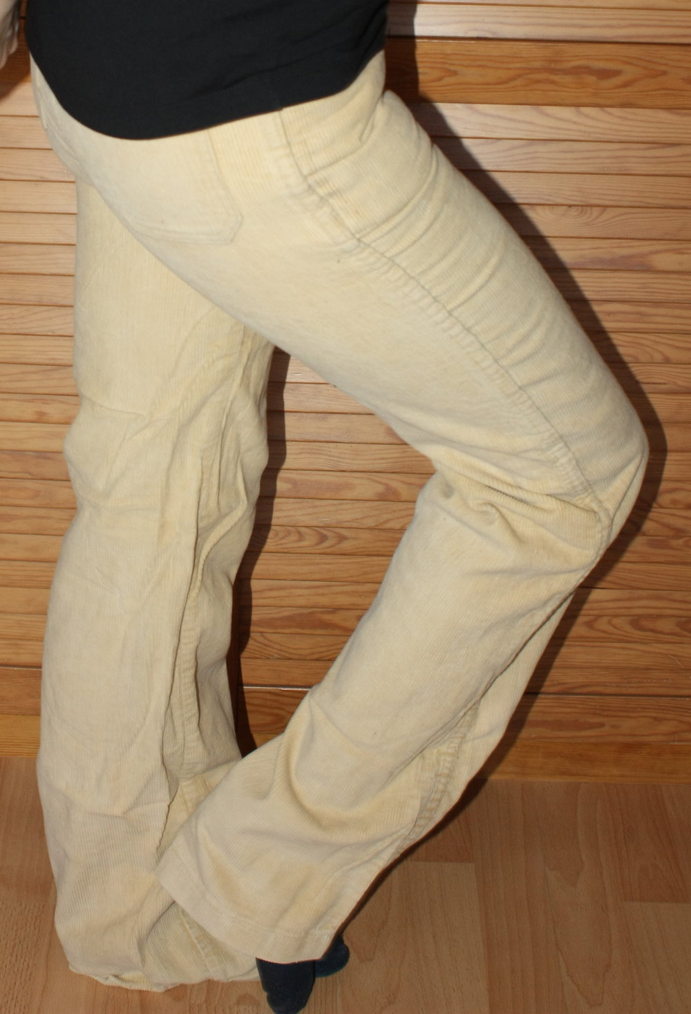Cordhose, beige, Gr. 38 fällt kleiner aus, Gr. 36, Hippie Schlaghose