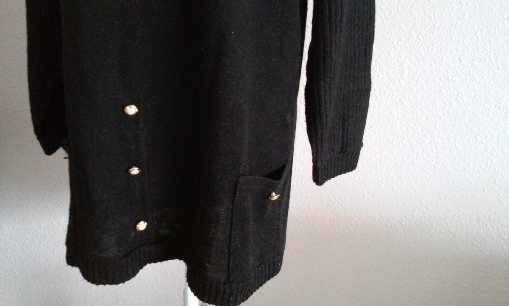 Rollkragenpullover Pulli Rolli Pulloverkleid/Kleid schwarz Gr.36/38