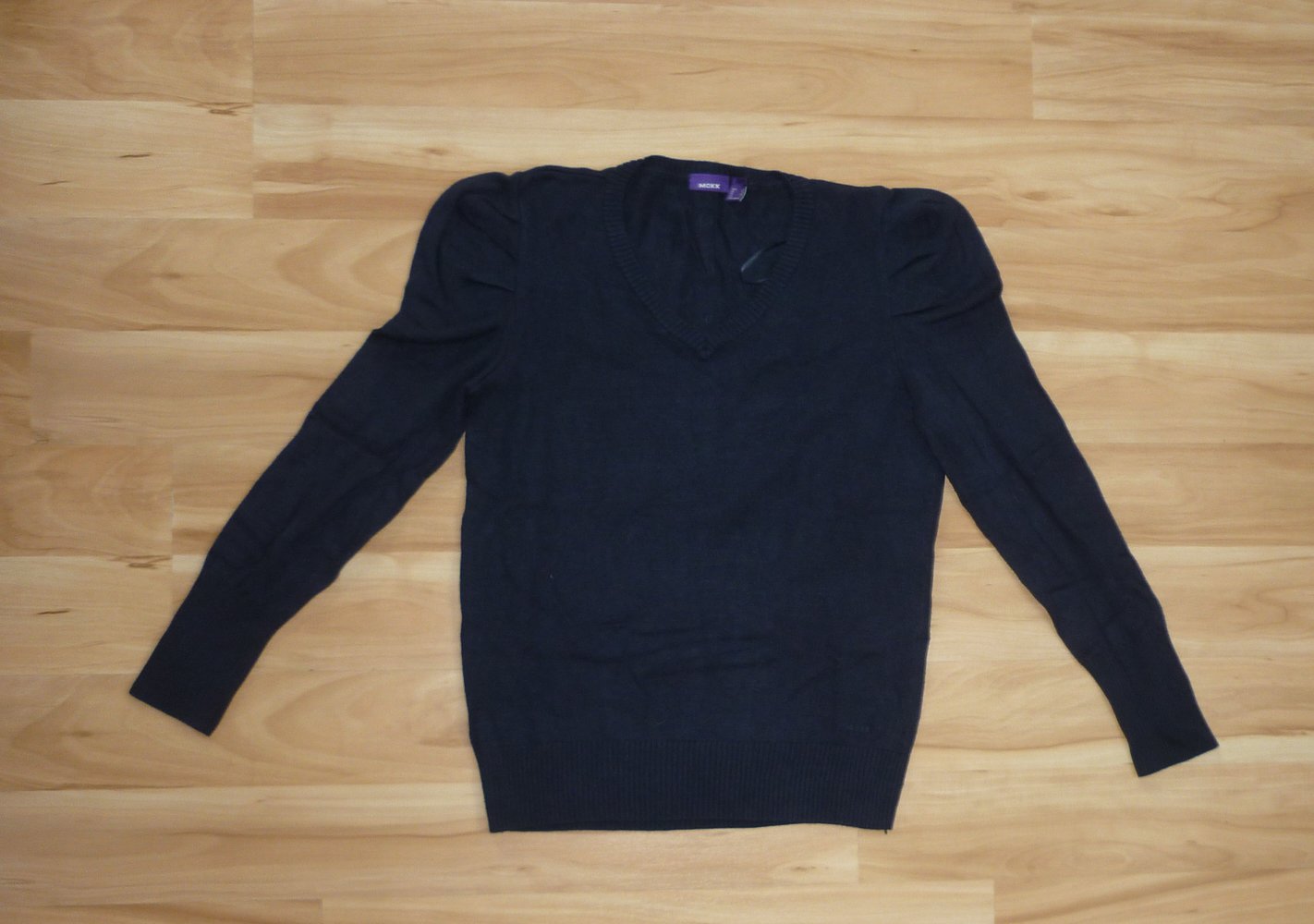 Mexx Strickpullover Knopfleiste dunkelblau Größe 36 S 