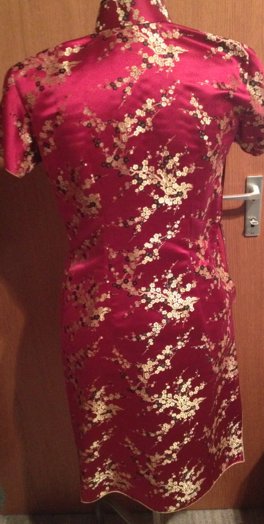 True Vintage Seidenkleid im Asienstil