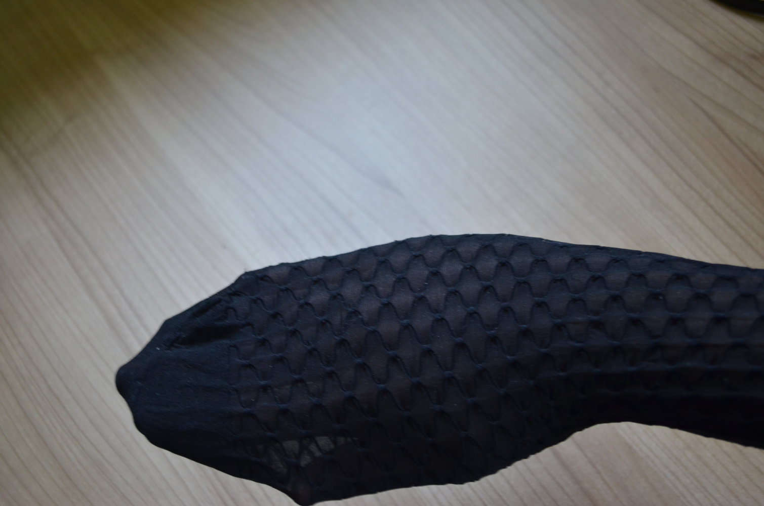 schwarze Strumpfhose mit Muster