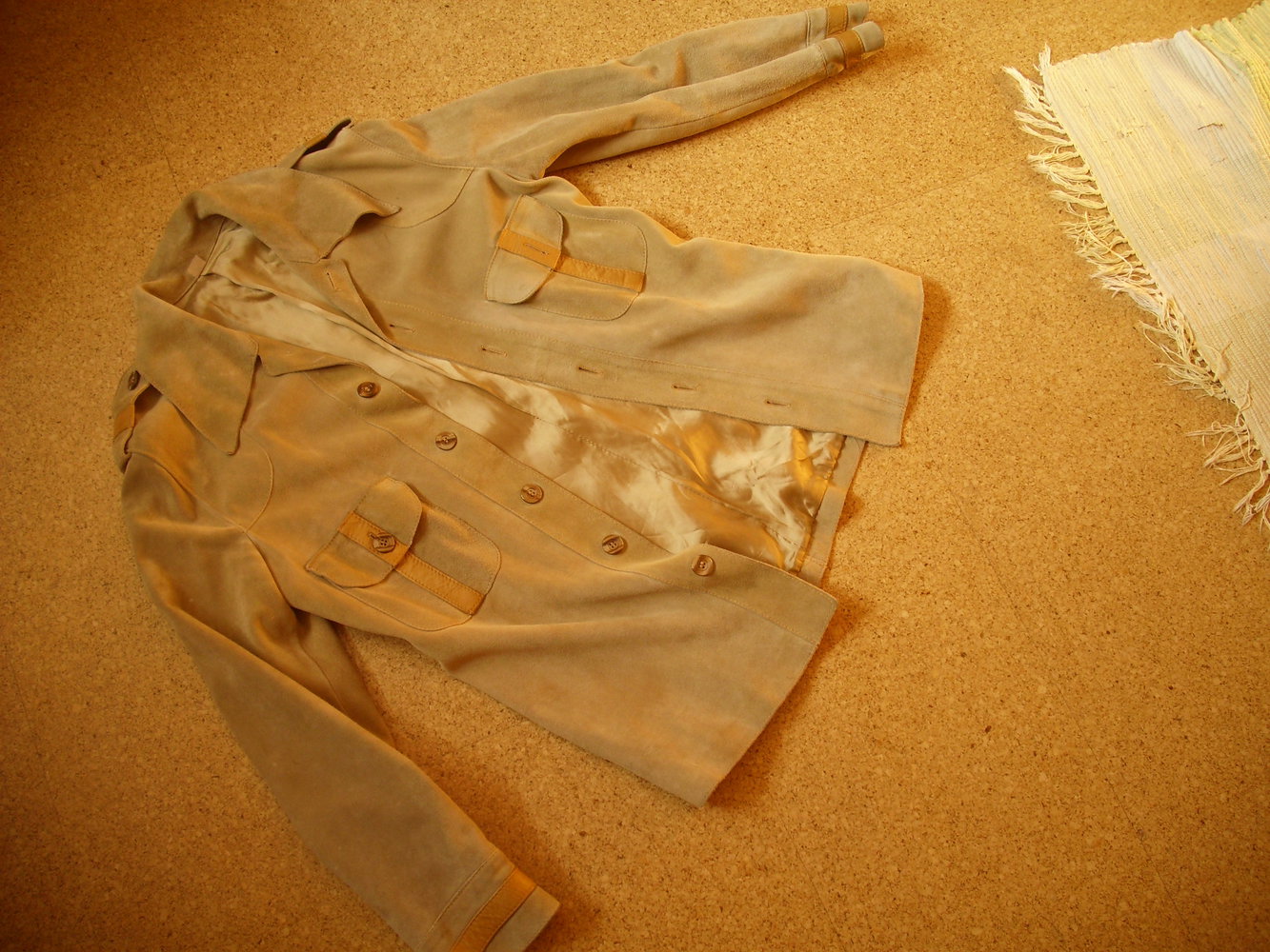 Lederjacke Boyfrendstyle, Gr. 40/42, Herren Gr. M, Cargojacke, Vintage hellbraun-nudefarben, TOP SELL!