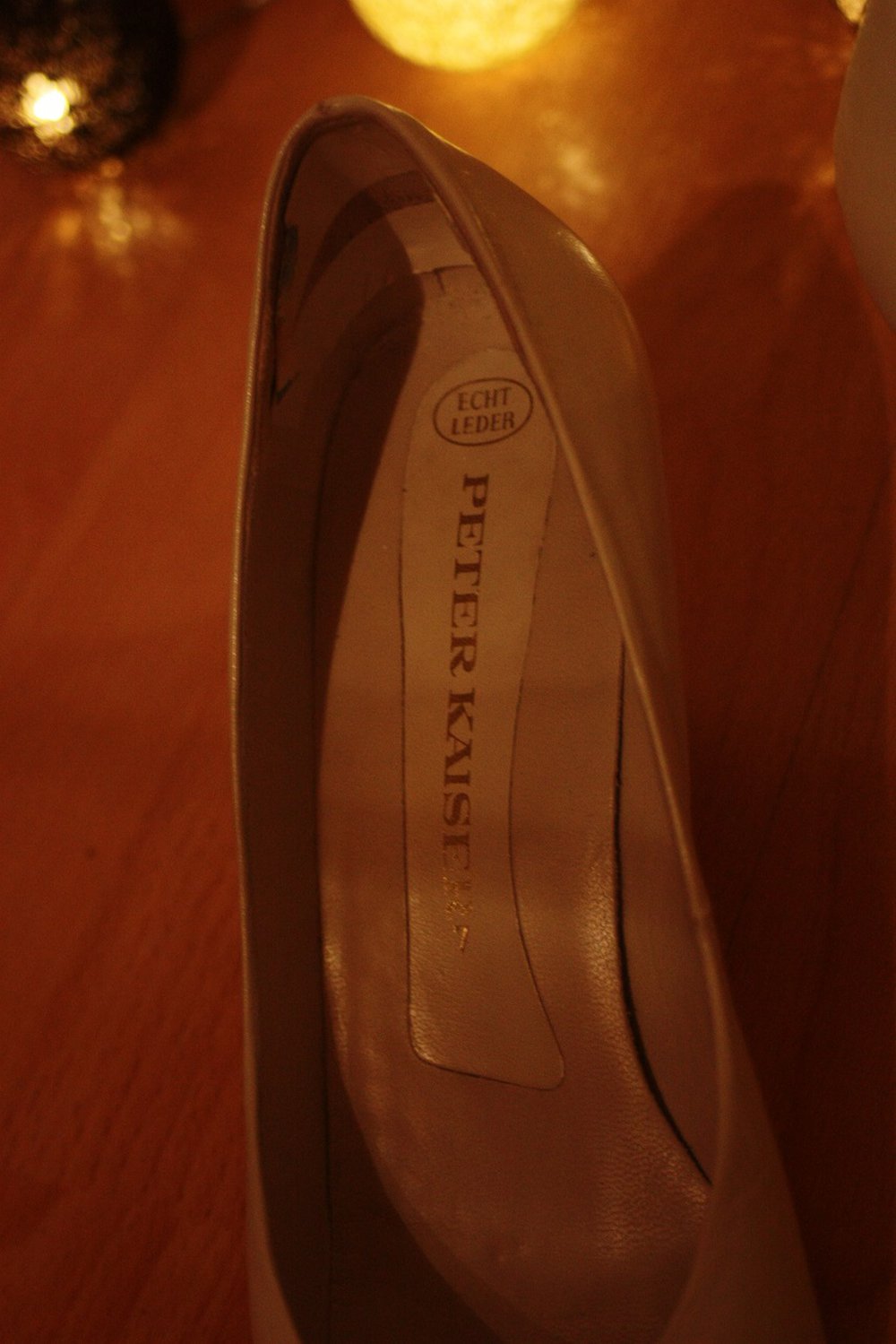 Weiße Peter Kaiser Echtlder Pumps, Gr. 40