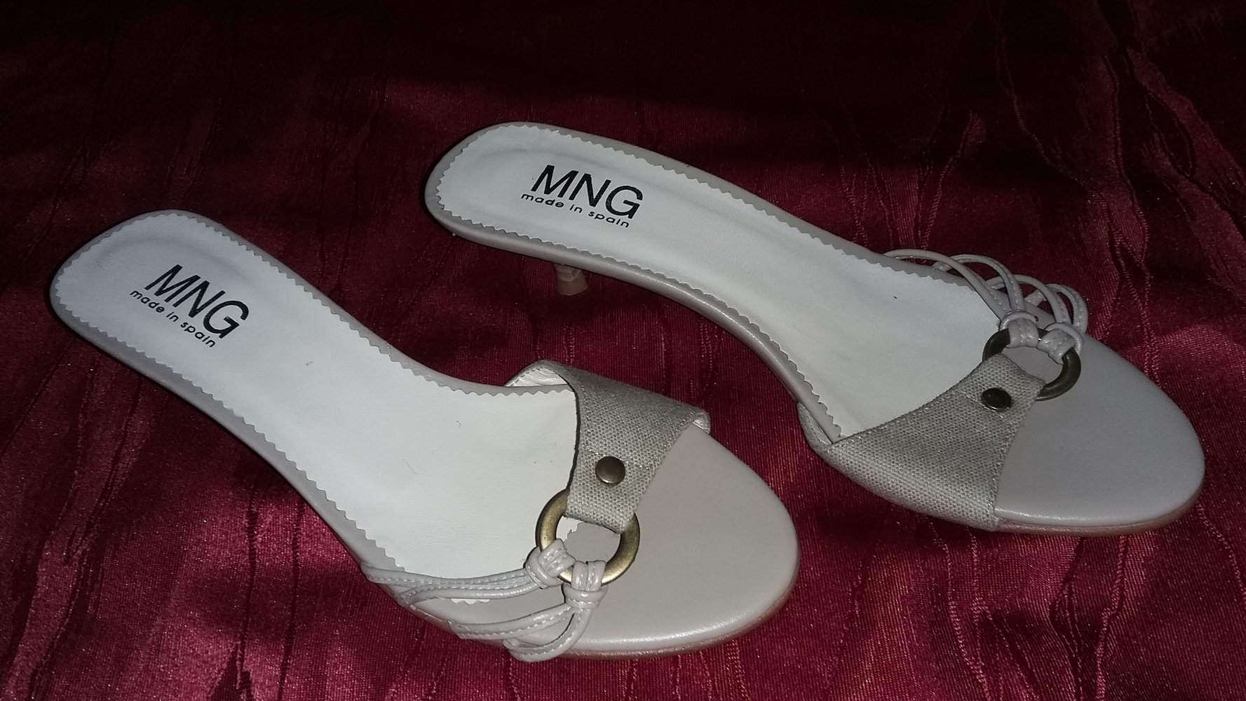 Pantoletten Grau 37