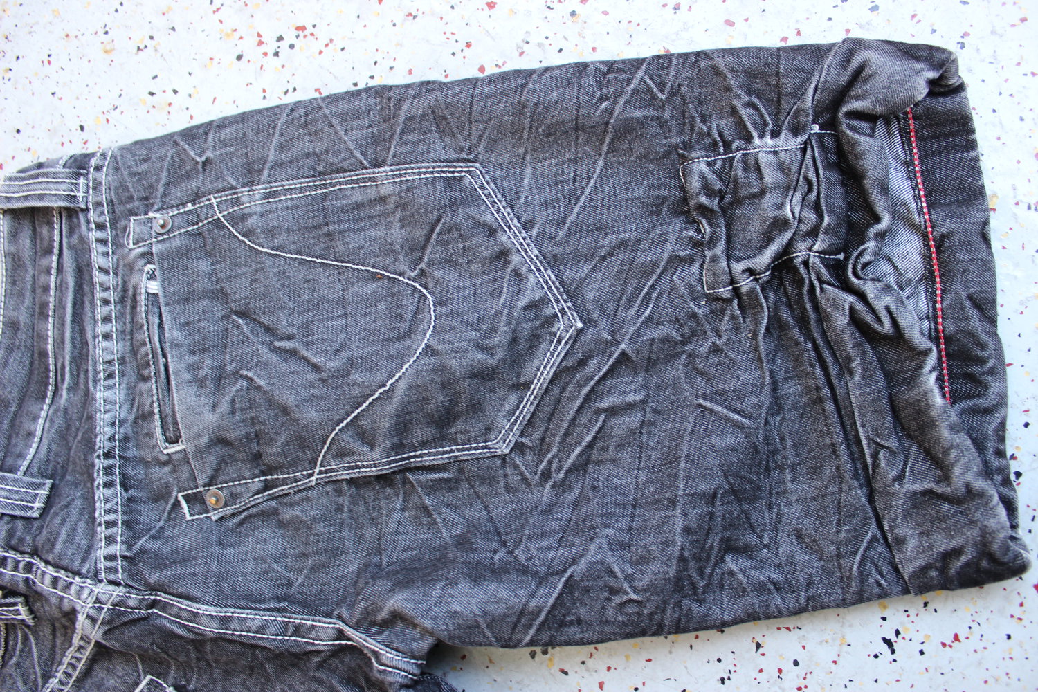 MADE FOR LOVING Jeans Shorts grau