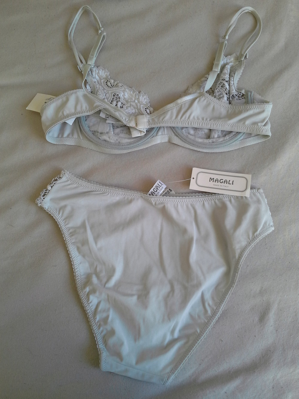Magali , grau, perla Set, BH 80/B, Slip 40