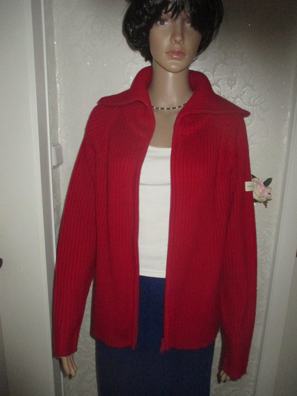 NEUw * Zweiwege * Zipper * Reißverschluss * Grob * Ripp- Strickjacke * Cardigan 
