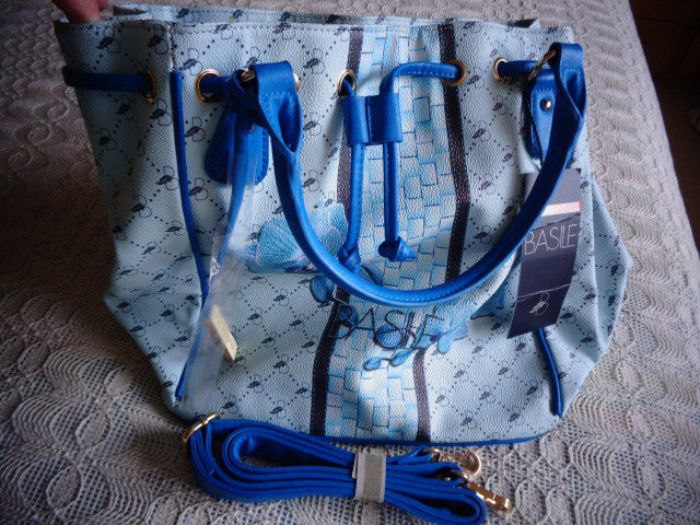 #Tasche Handtasche Umhängetasche Kunstleder NEU Farbe: Acqua