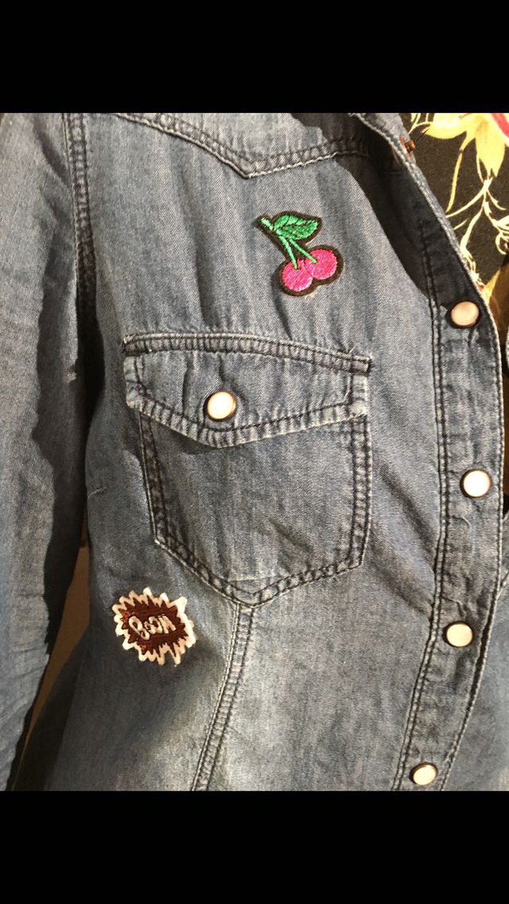 Jeansbluse