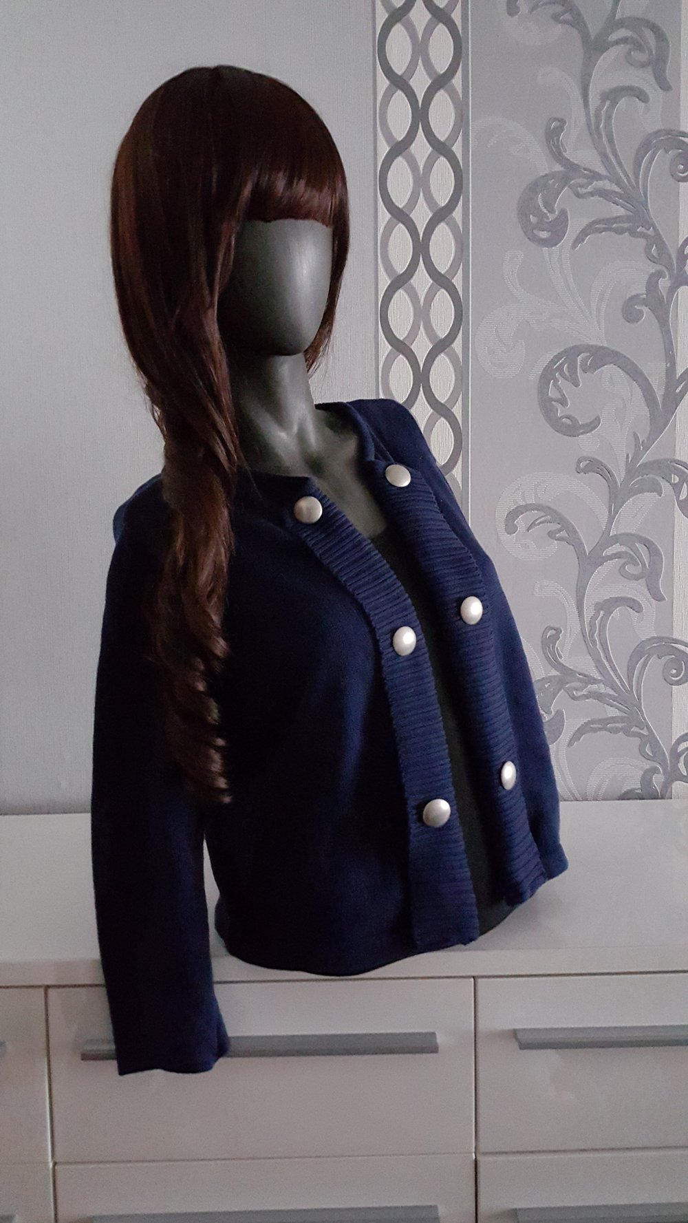 Toller Cardigan Blau Strick L auch XL 40 / 42 