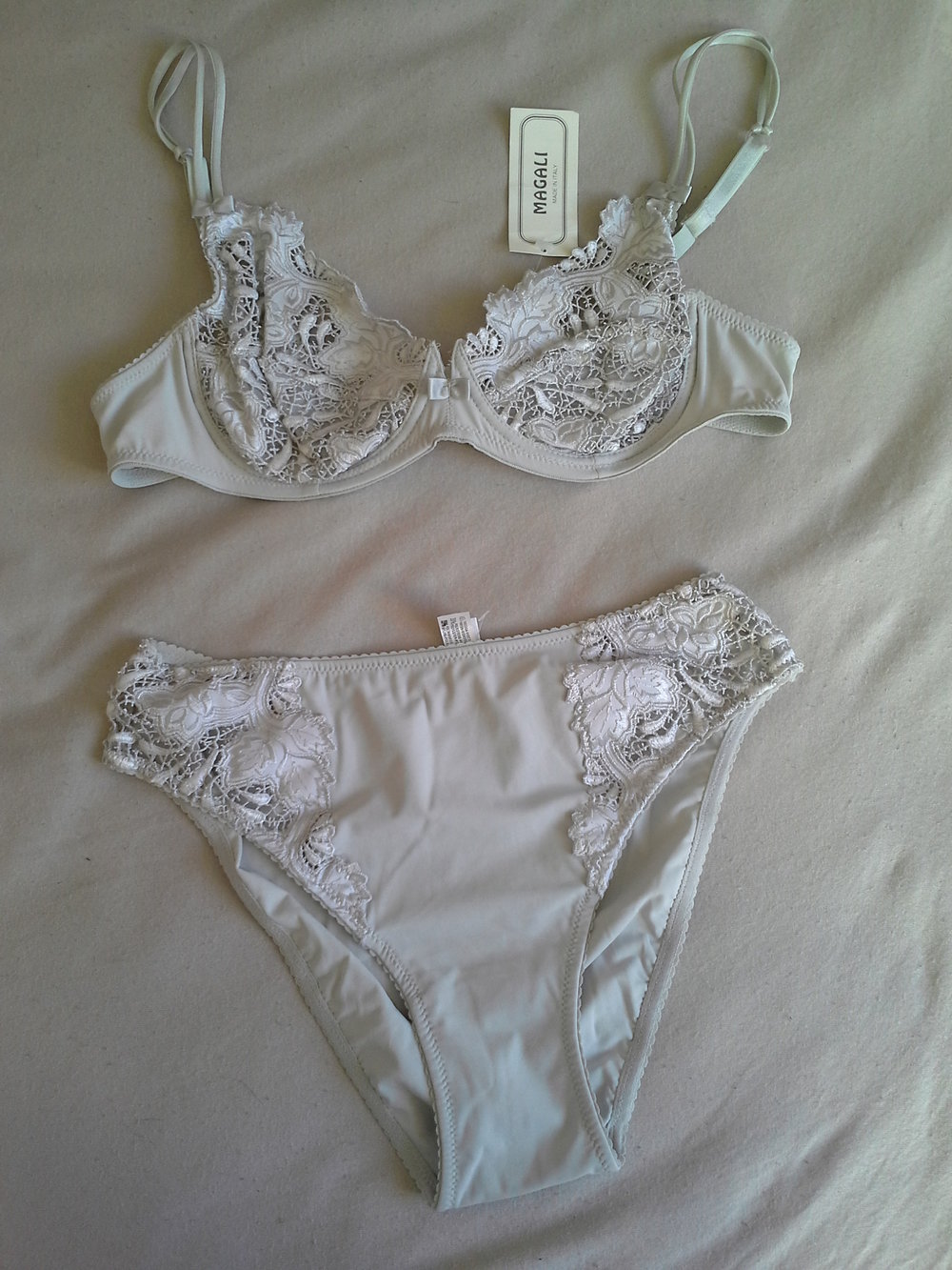 Magali , grau, perla Set, BH 80/B, Slip 40