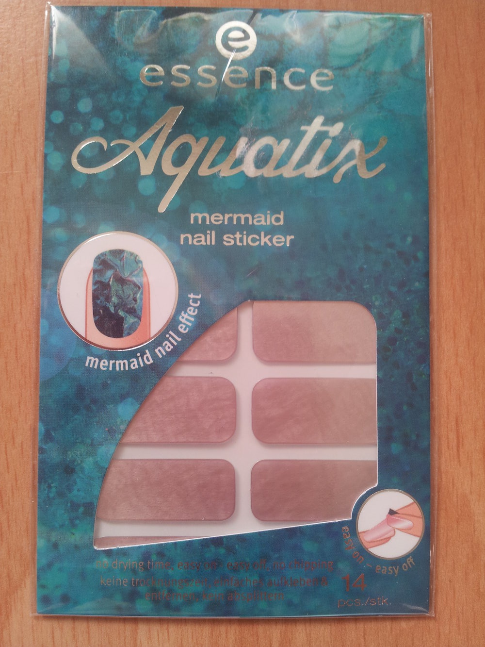  4x Nagelsticker Nageldesign Fingernägel Aquatix NEU