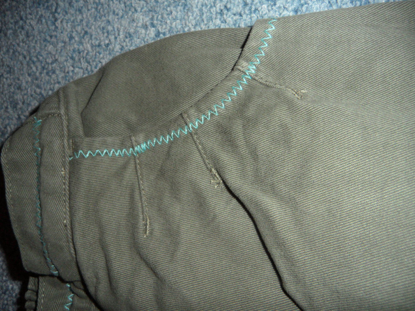 Esprit tolle Hose Jeansstoff farbig Gr. 74
