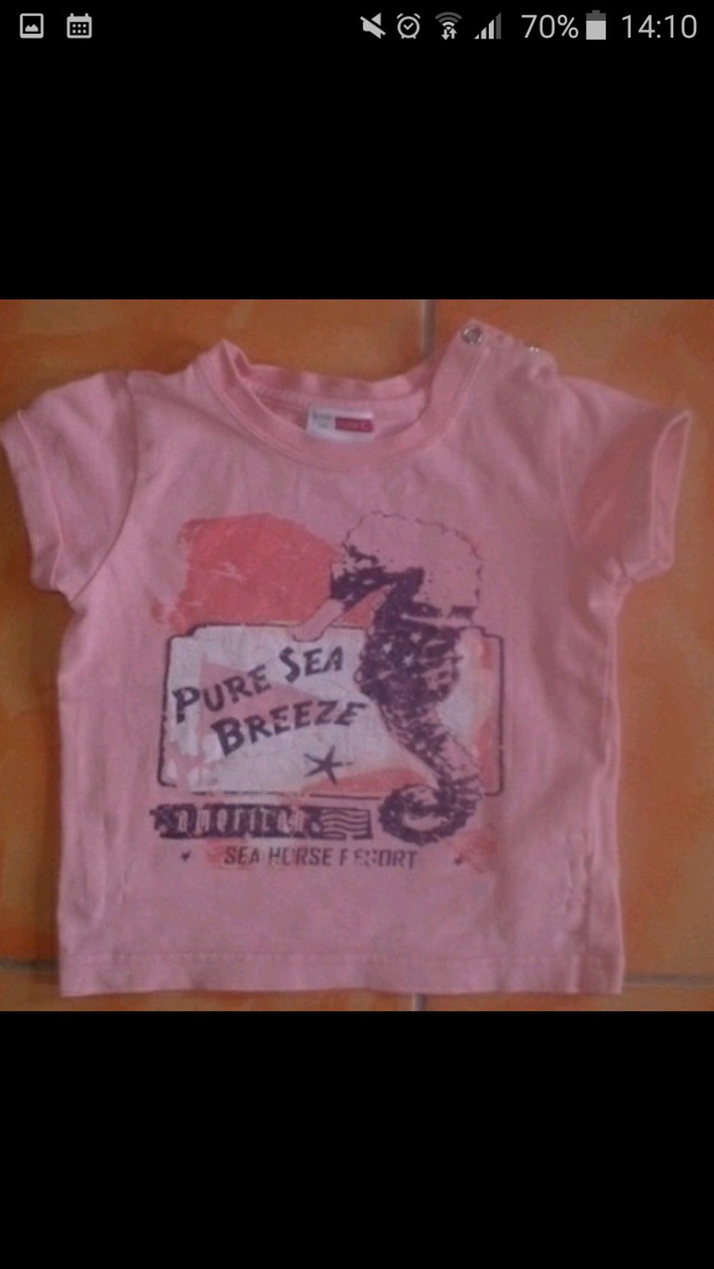 T-Shirt,Name it, apricot,Gr.74