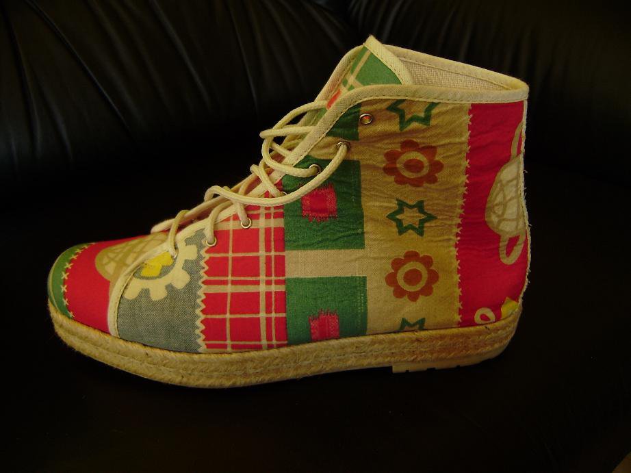 Freche bunte Espadrilles Sneaker knöchelhoch von Oilily Gr. 39 aus Italien