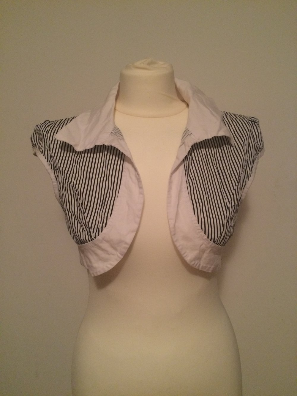 Bluse Bolero Diner gestreift