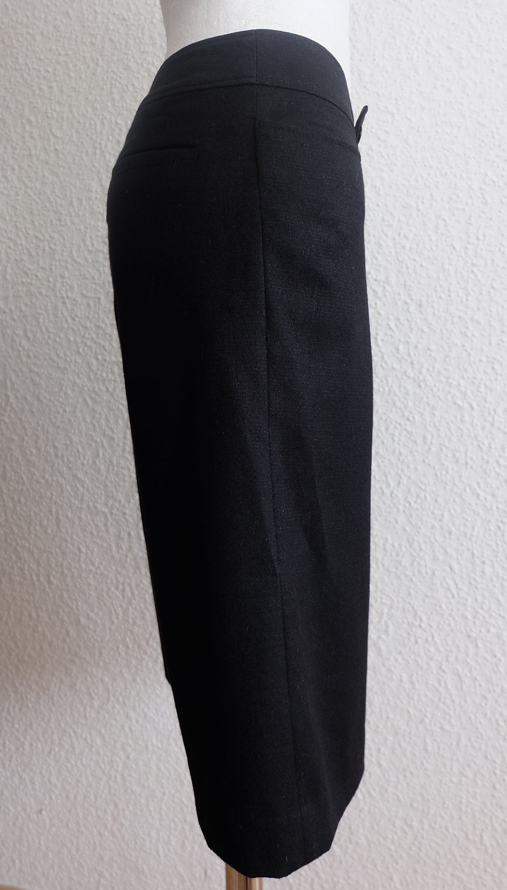 Japanische Knie Hose Hosenrock Wolle mit Silber Fäden